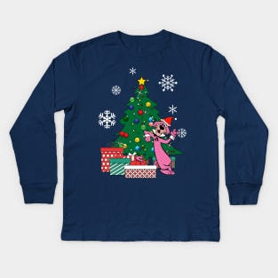 Snagglepuss Around The Christmas Tree Kids Long Sleeve T-Shirt